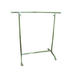A20E Rolling Clothes Rack Chrome